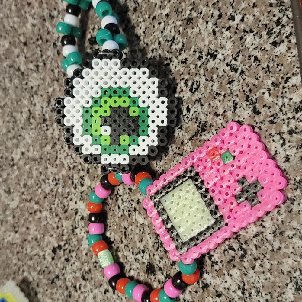 Kandi perler rave bracelets
